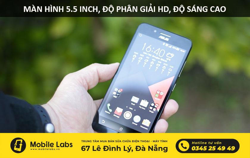 Màn hình Asus Zenfone Go 5.5: Kích thước 5.5 inch, độ phân giải HD