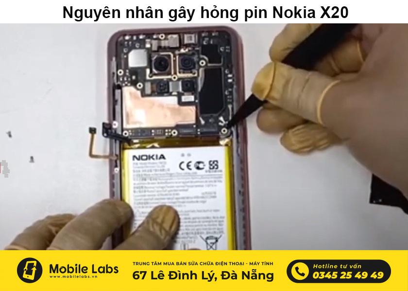 Nguyên nhân gây hỏng pin Nokia X20